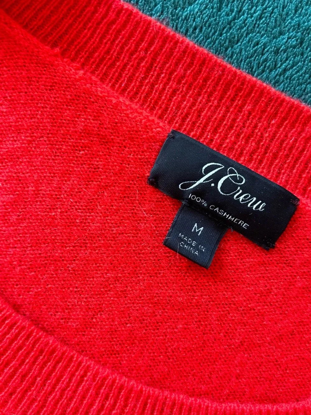 J. Crew Women's Bright Red Cashmere Sweater